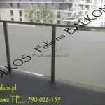 Folkos folia matowa na szklany balkon -OKLEJAMY BALKONY Warszawa 