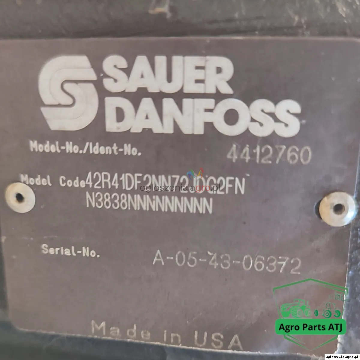Pompa hydrauliczna 42R41 SAUER 4412760 Bobcat T 3571