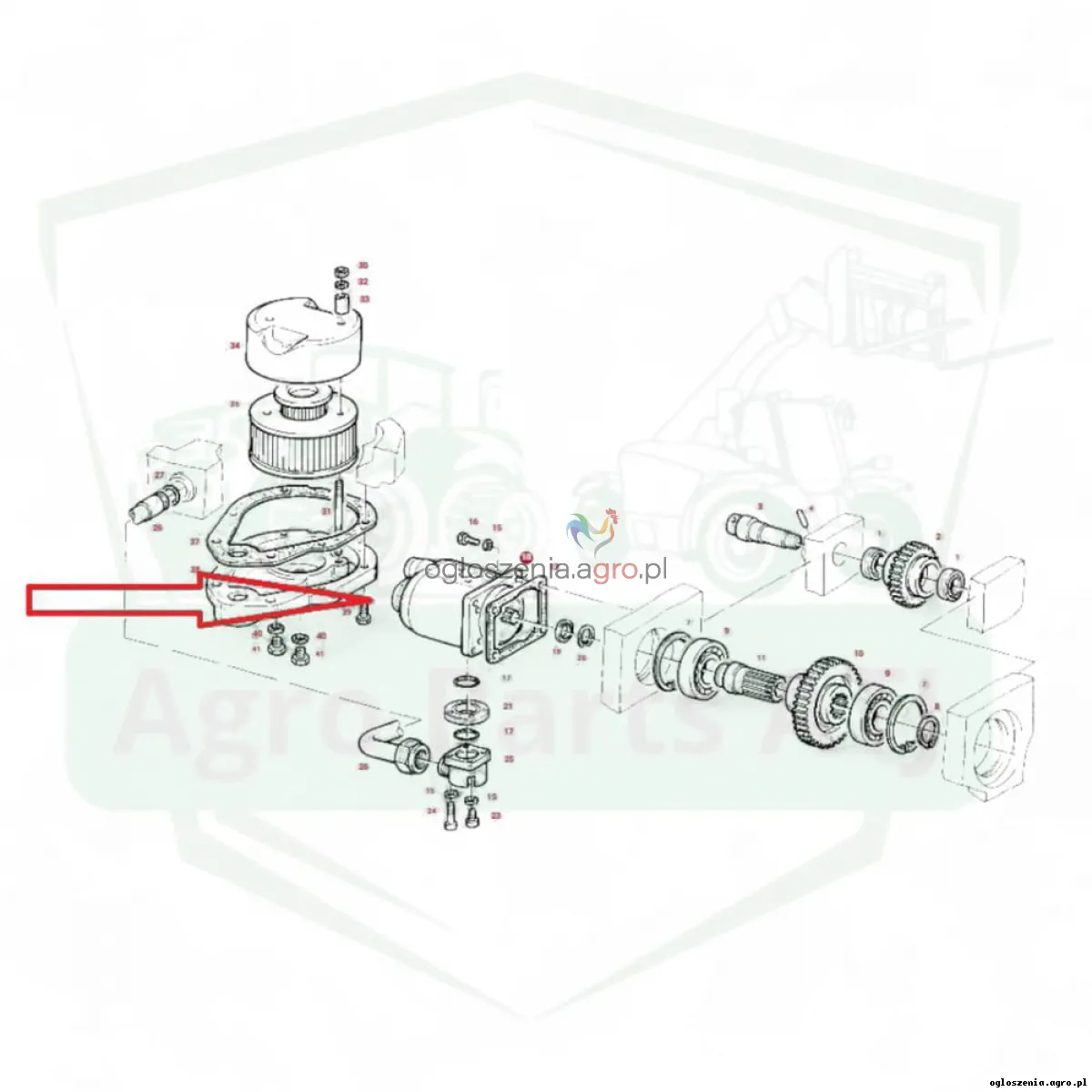 Pompa AZPF11 skrzyni Powershift Rexroth 0510725386 Fendt 515 FAVORIT
