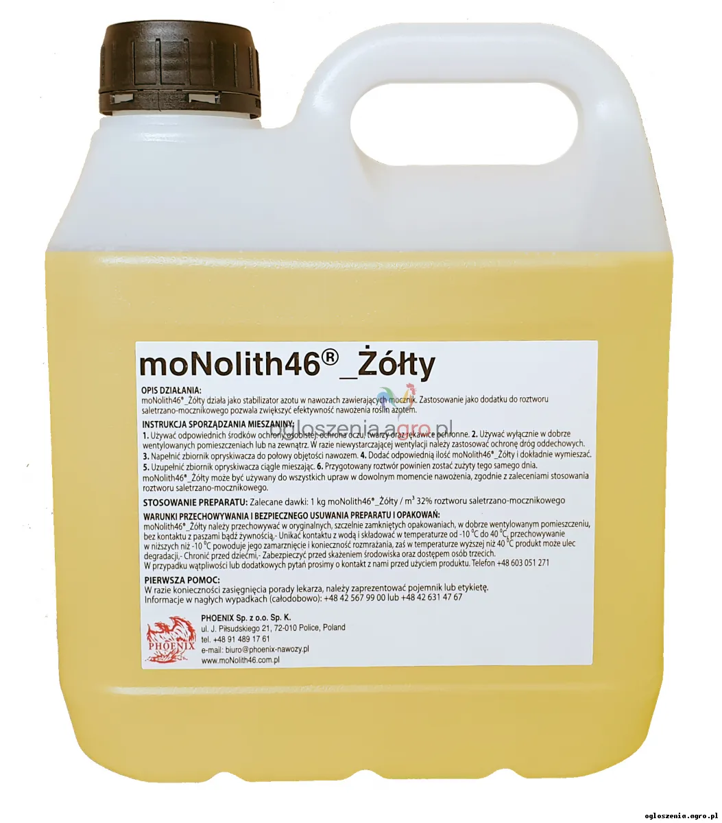 Oszczędzaj na nawozach, stosuj inhibitor ureazy moNolith46®_Żółty