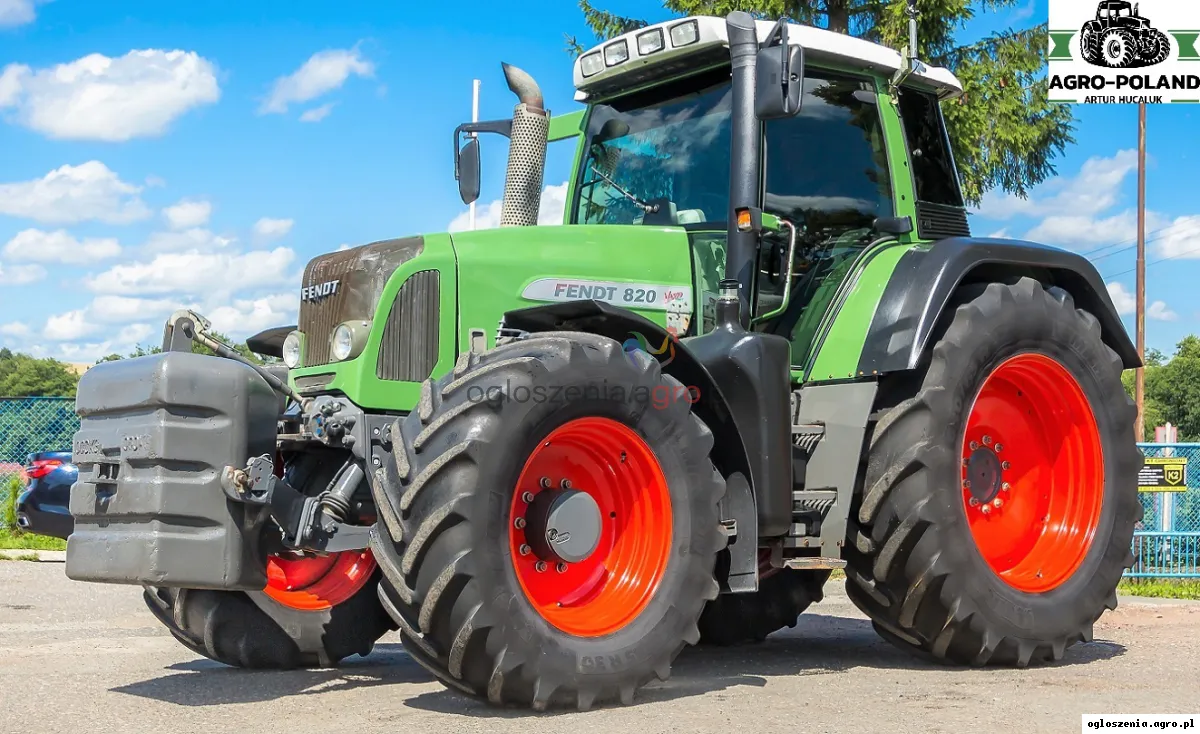 FENDT 820 VARIO TMS + TUZ - ORYGINALNE OPONY - 2009 ROK (Kudowa-Zdrój)