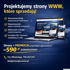 Własna strona WWW od 590 zł - profesjonalnie i bez przepłacania