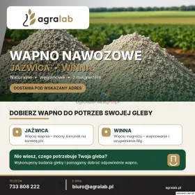 Wapno nawozowe z dostawą – Jaźwica i Winna – wapń i magnez