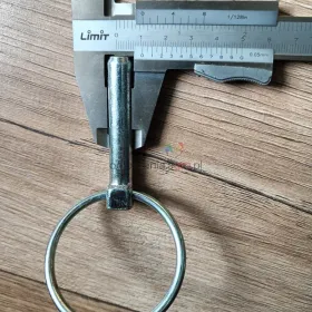 Zawleczka zatrzaskowa z kółkiem 11mm wymiary na foto