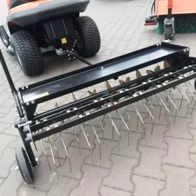 Aerator i wertykulator 2w1 do traktorka ogrodowego napowietrzanie grabie