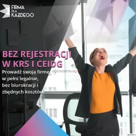 TWOJA FIRMA bez rejestracji w KRS i CEiDG