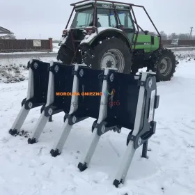 Brona leśna zgrabiarka do gałęzi drzew FK MACHINERY grabie spycharka do lasu 