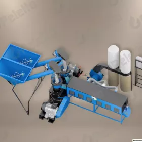 Linia do produkcji pelletu LDG 4000 DUO | 76 kW | 800 kg/h dla pelletu