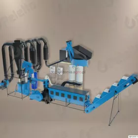 Linia do produkcji pelletu z mokrych trocin PELETON - 4000 MT | 47 kW | do 450 kg/h
