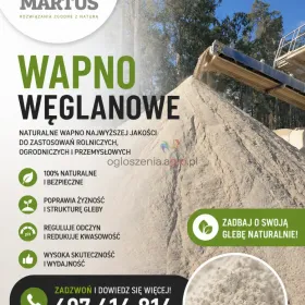 WAPNO NAWOZOWE -WĘGLANOWE Z KOPALNI WAPIENIA MORAWICA 
