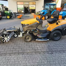 Traktor ogrodowy Stiga 9122WX Honda 22KM 122 cm napęd 4x4 kosz 360L z zamiatarką pojemnikiem i PTO