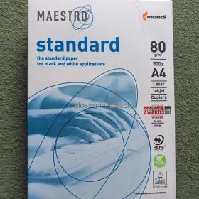 Papier biurowy Maestro format A4 80g 500 arkuszy