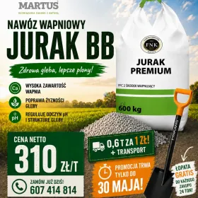 Wapno granulowane bez magnezu Jurak Premium 